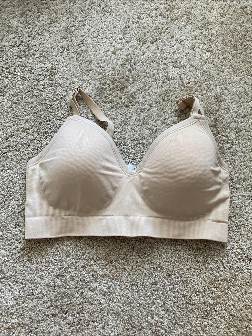 Bravado Plunge Nursing Bra Nude Sz Medium